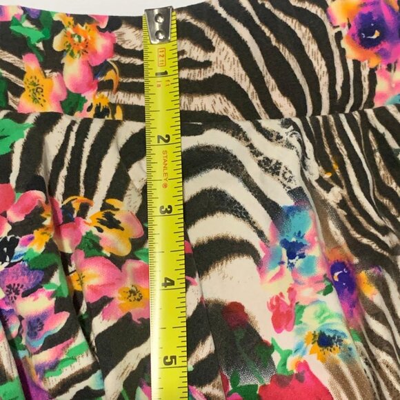 Buttery Soft Skater Skirt – Floral + Animal Print – Size S - Picture 3 of 5